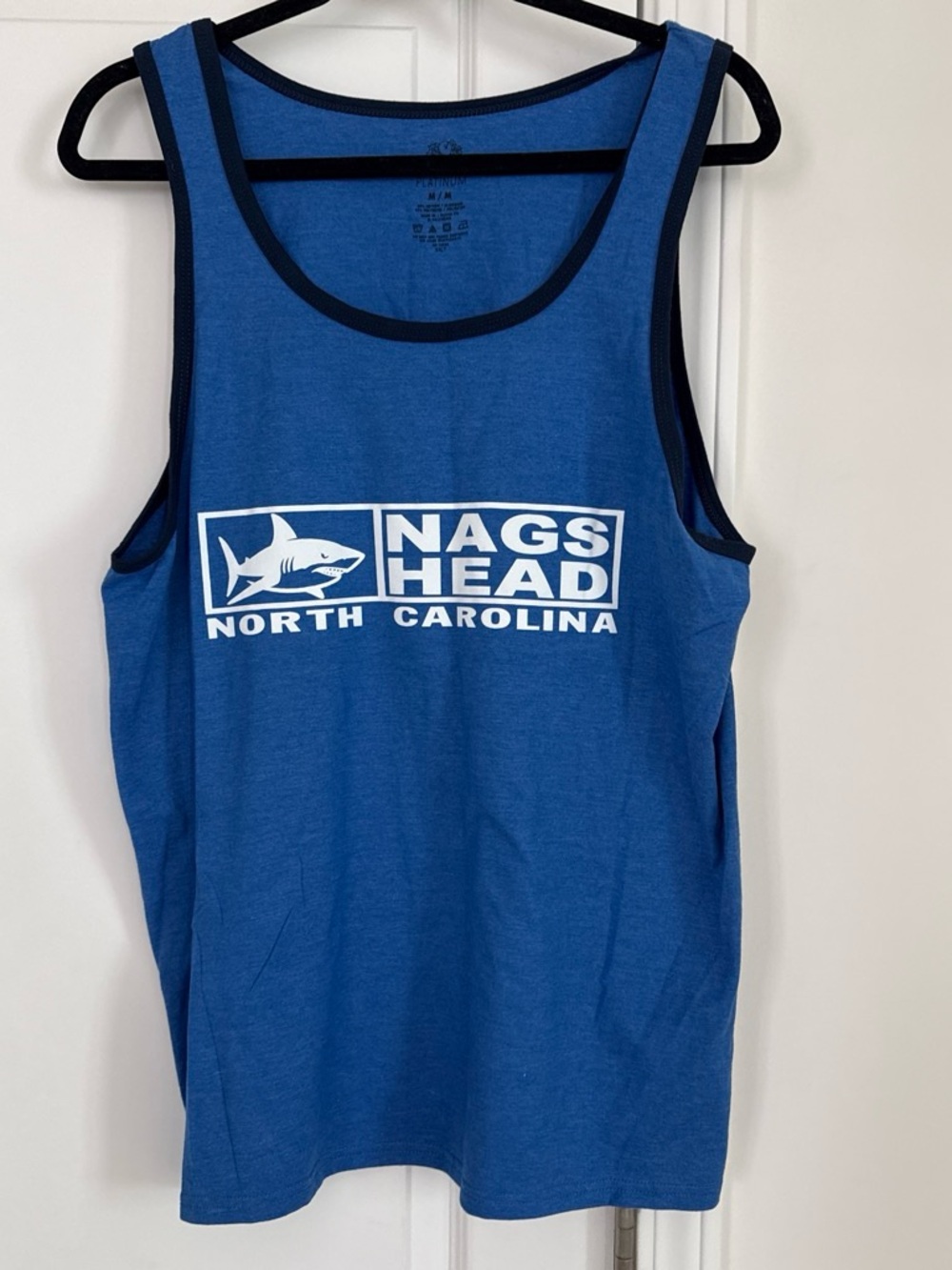 Outer Banks , SC Men’s Blue Swim Rash Guard Tank